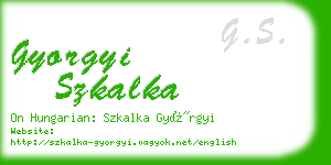 gyorgyi szkalka business card